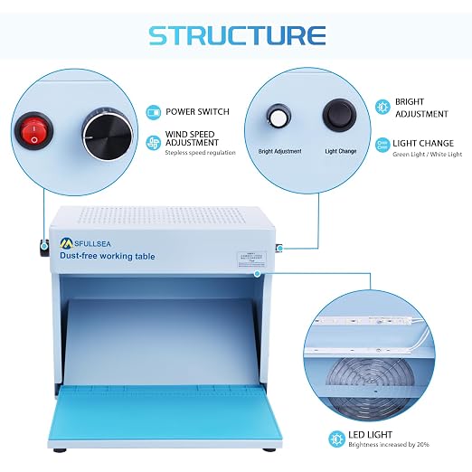 Laminar Flow Hood HEPA Filter Flow Hood Mycology HEPA Air filtration Fan Unit