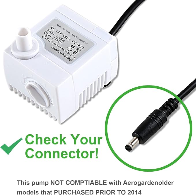 200623 Aero-Garden Pump with 10 Filters, Ultra Quiet Hydroponics Growing System