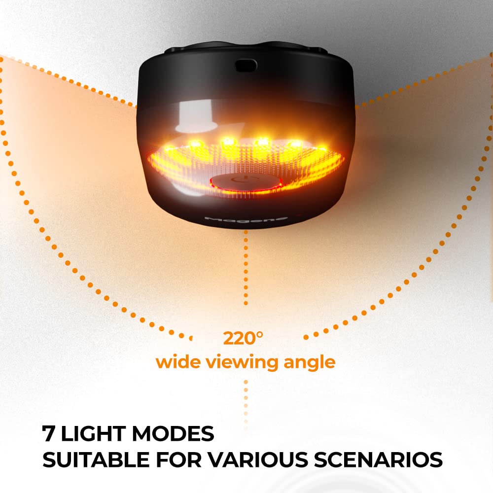 Magene L508 Bike Radar Tail Light, Smart Rear View Radar Taillight Compatible with Some Bike Computers and Watches, Support Magene Utility APP Display