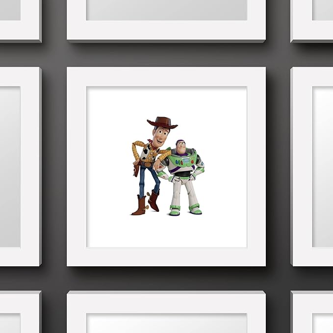 Trends International Gallery Pops Disney Pixar Toy Story 4 - Buzz and Woody Wall Art Wall Poster, 12.00" x 12.00", White Frame Version