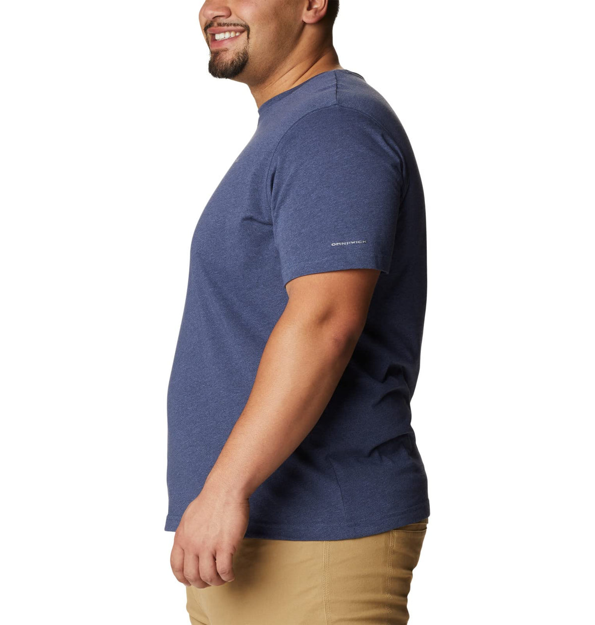 Columbia Mens Thistletown Hills Short Sleeve T-Shirt, Dark Mountain Heather, Large