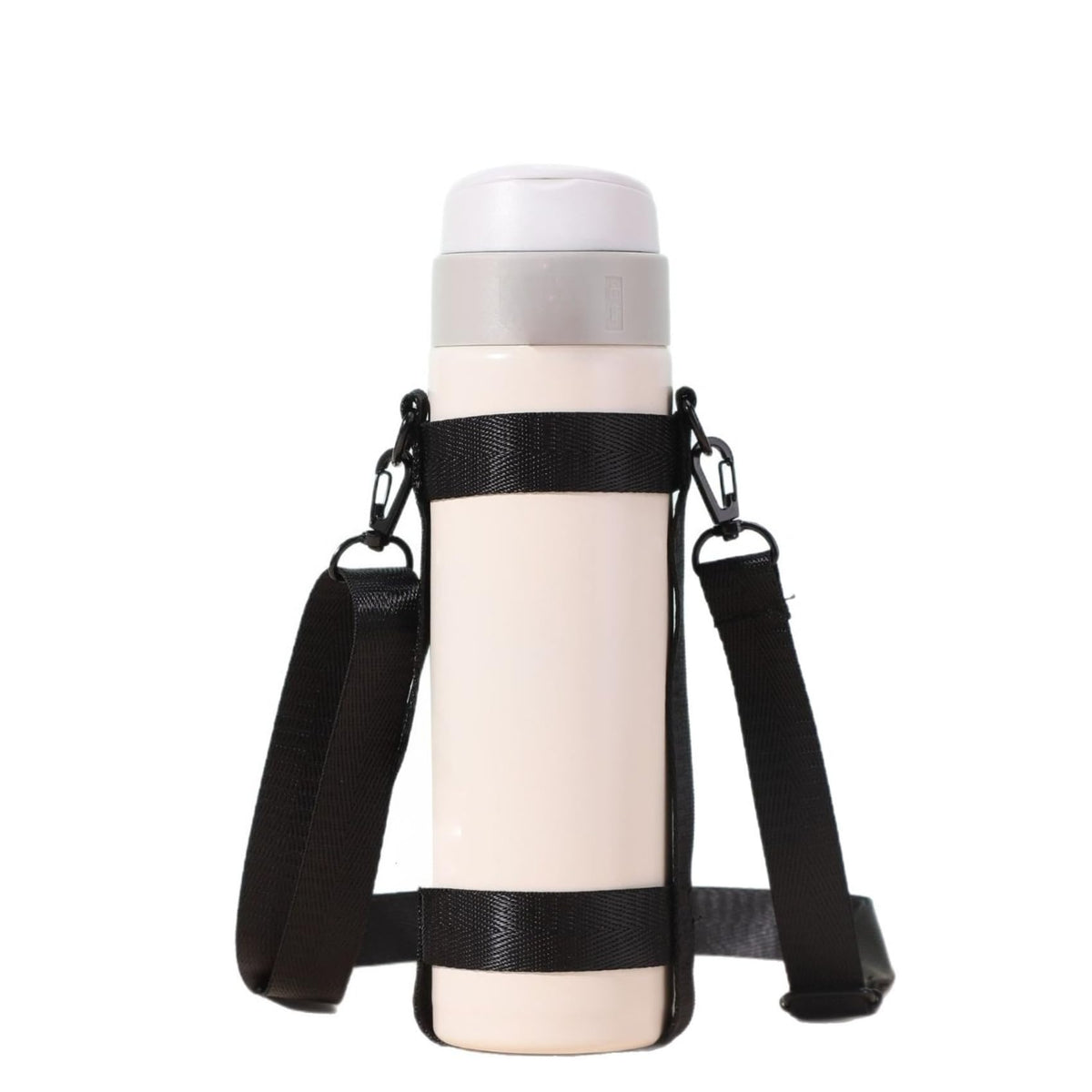 HOIRIX Water Bottle Holder Strap Sport Cup Bottle Holder Sling Universal Water Bottles Handle Straps for Walking Climbing Travel (Black, 2 PCS)