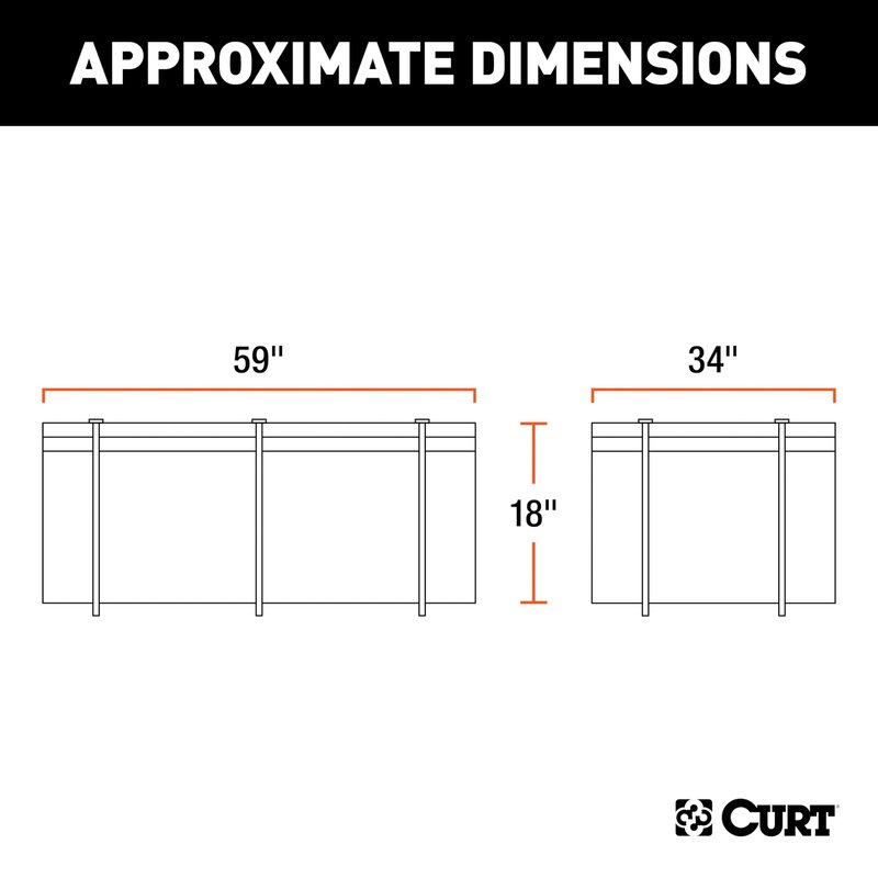 Curt 18221 Waterproof Rooftop Carrier Cargo Bag