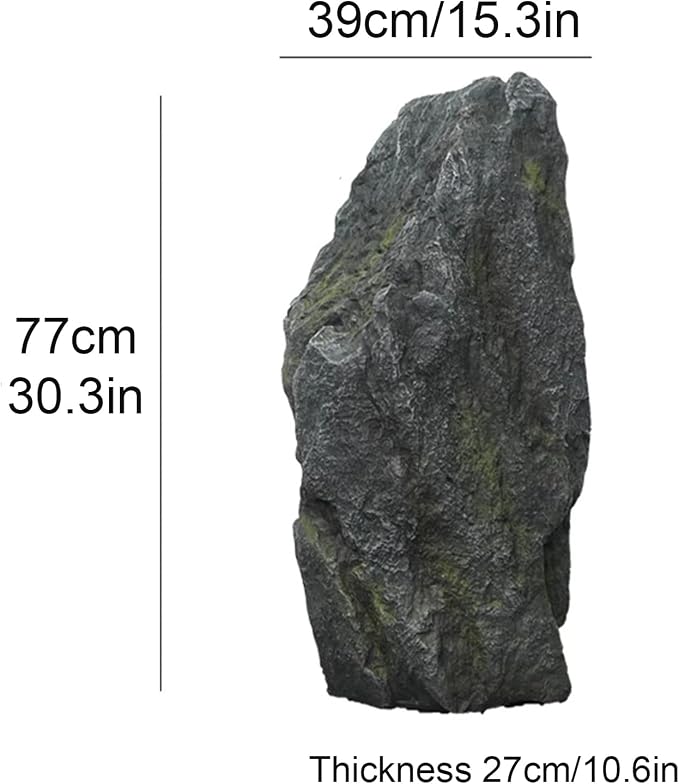 Outdoor Fake Rock Cover Realistic Lightweight Fiberglass Artificial Landscape