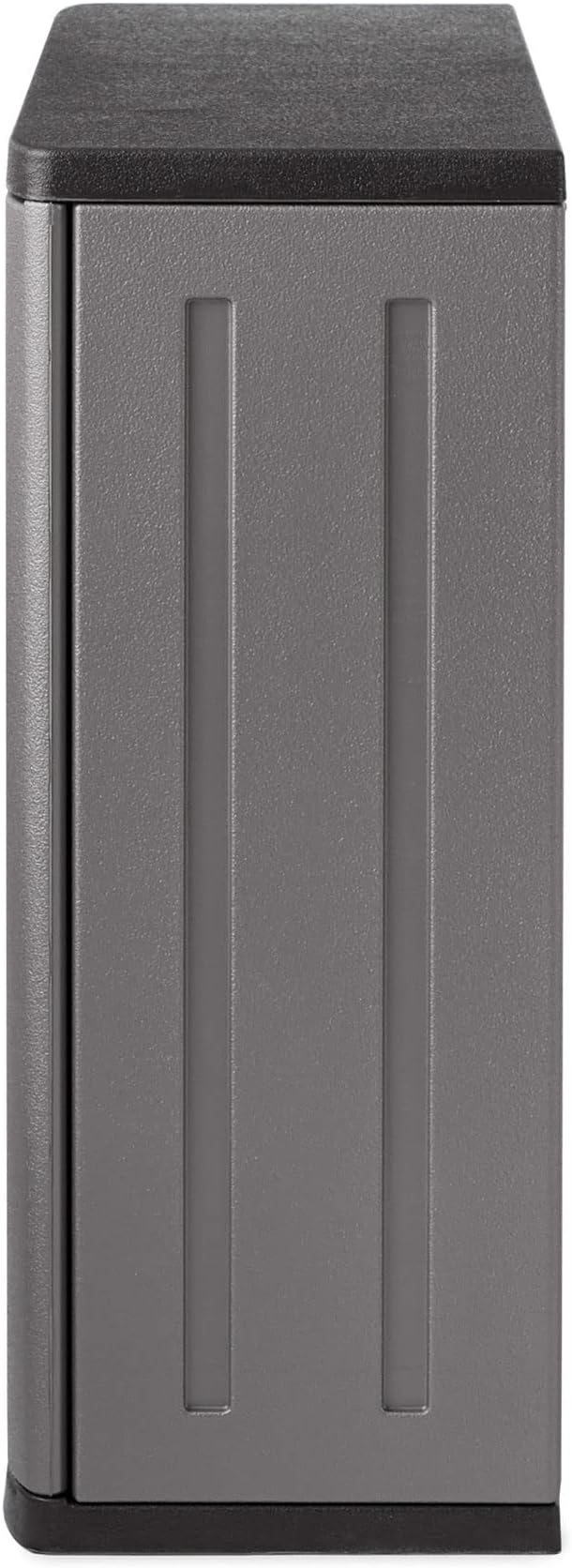 Suncast BMC3000 Cabinet-Resin Construction for Wall Mounted Garage Storage, 30.25" Organizer Doors & Slate Top, Silver/Platinum