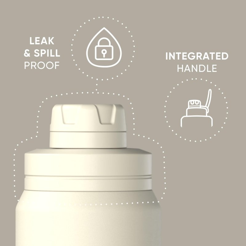 Hydrapeak 32oz Sport Insulated Water Bottle with Chug Lid, Leak & Spill Proof, Keeps Drinks Cold for 24 Hours, Hot for 12 Hours, Premium Stainless Steel Water Bottles (32oz, Alpine)