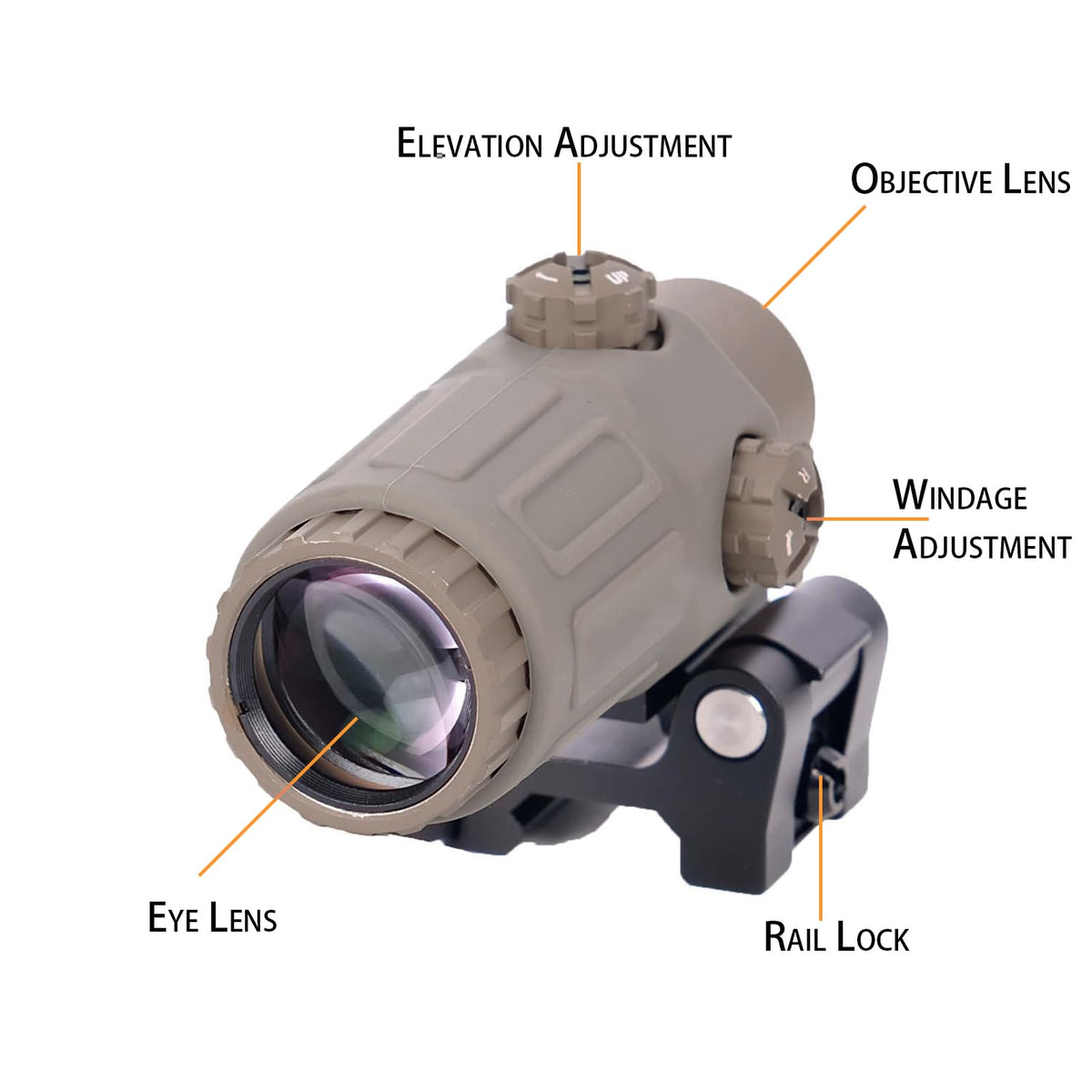 Bravary 558 G33 Holographic Sight Magnifier Combo for Airsoft Red & Green Dot Holographic Reflex Sight Scope w/ G33 3X Magnifier Combo Built-in Flip QD Mount