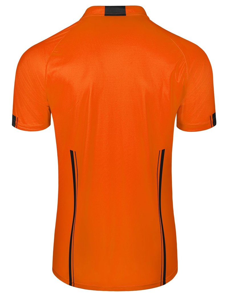 FitsT4 Sports Pro Soccer Referee Jersey Short Sleeve Youth Ref Shirts Orange XX-Small