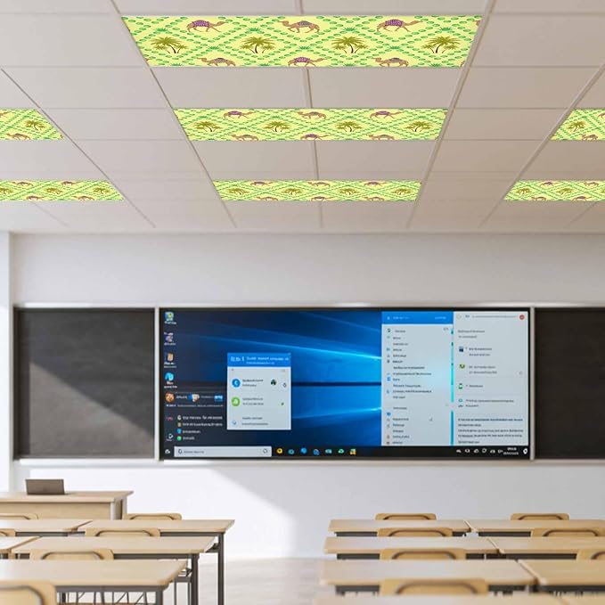 3 Pack Fluorescent Light Cover, Desert Sand Camels Light Covers