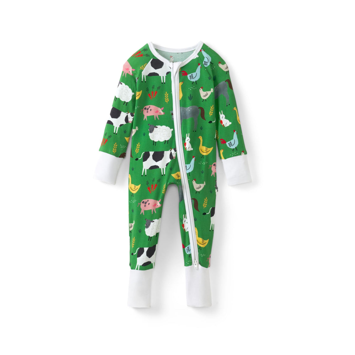 Little Sleepies Baby Pajamas, Pink Party Pals, 0-3M