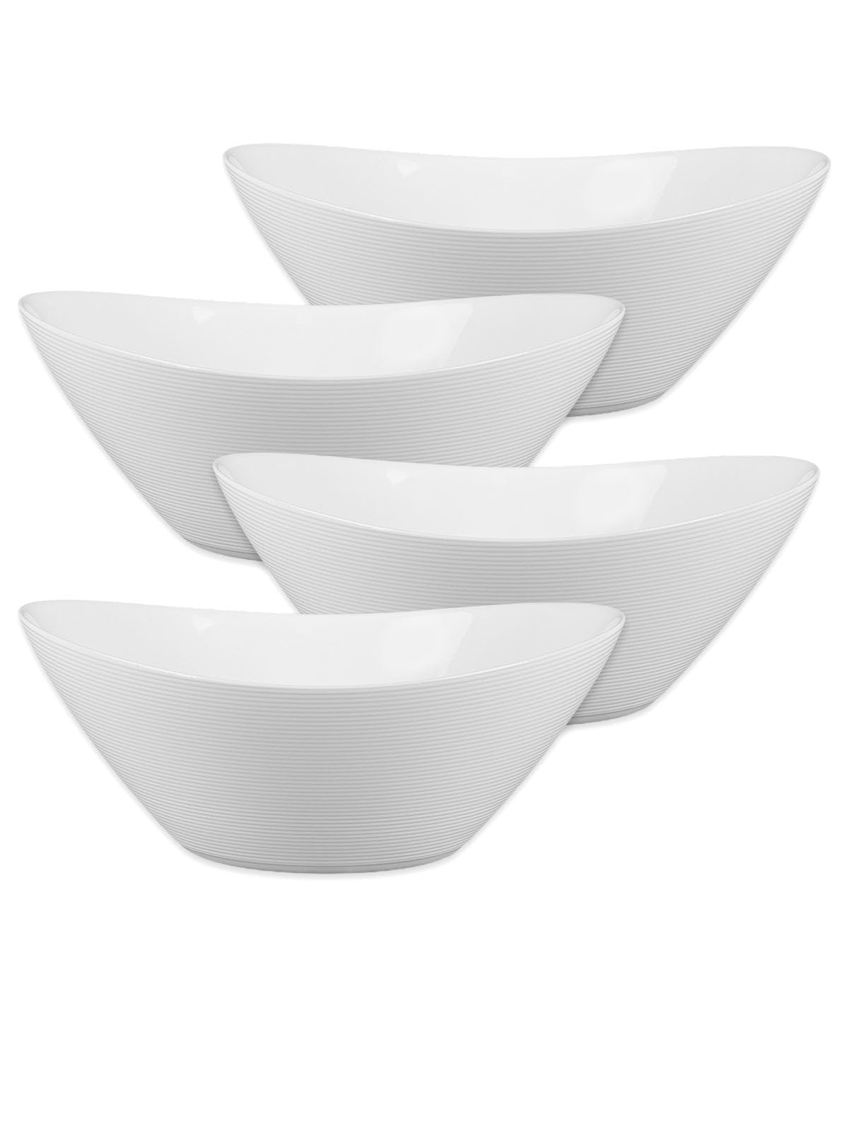 LaGlint 12 OZ Ice Cream Bowl Set of 6, 6 Inch Black Opal Glass