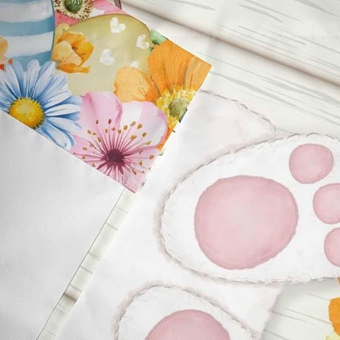 Easter Curtain Valances for Windows, Kitchen Valance Window Treatment, Spring