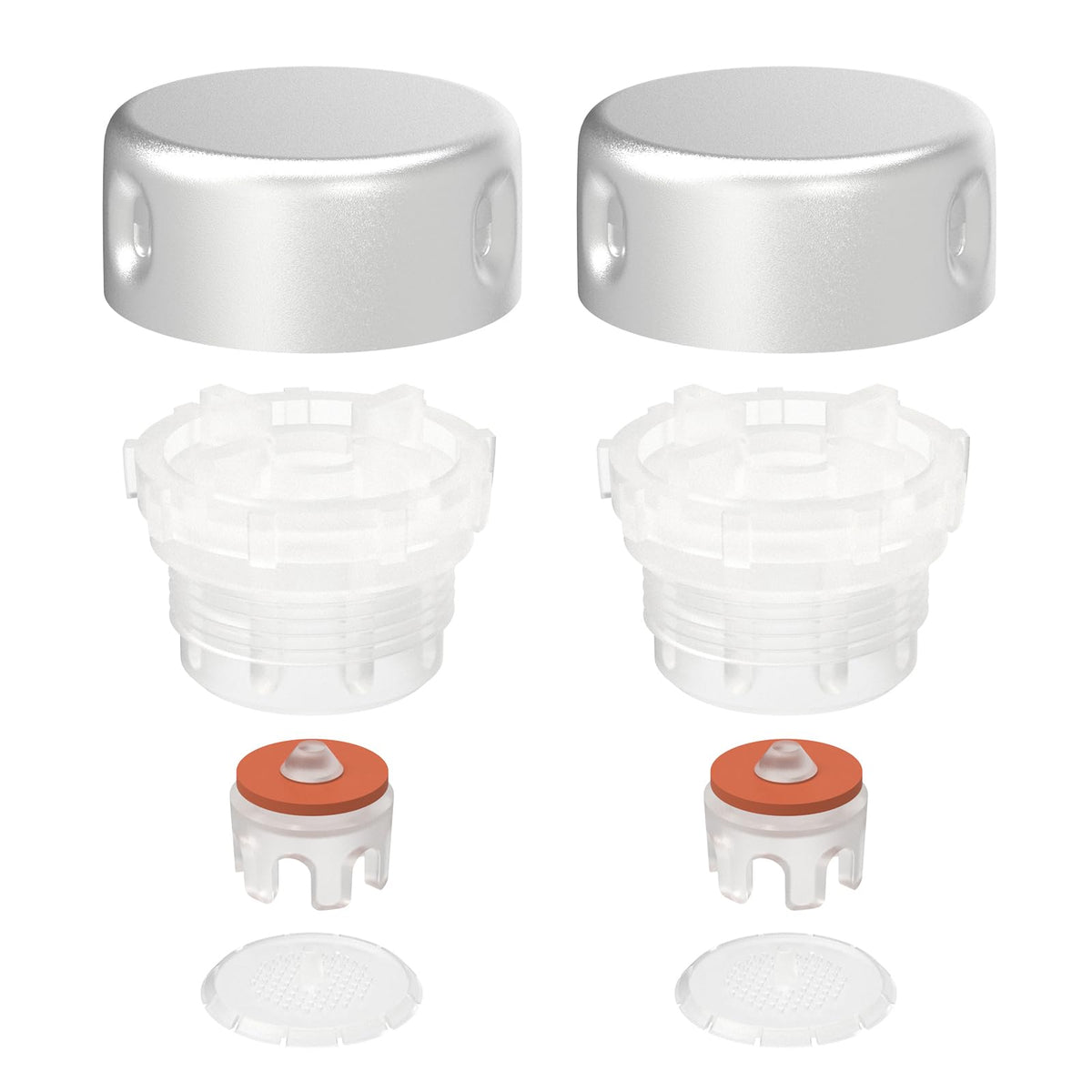 Xinafan 630-7500 Vacuum Breaker Repair Kit Compatible with Prier 500 400 Series Part Pressure Vacuum Breaker Outside Faucet Wall Hydrants Accessories, 2 Pack, Gray