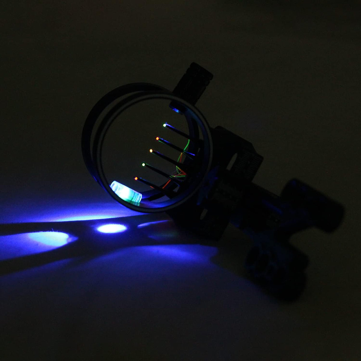 SOPOGER Archery Compound Bow Sight Light Fiber Optic 3/8-32 LED Sight Light Thread Universal Fit (2pcs)
