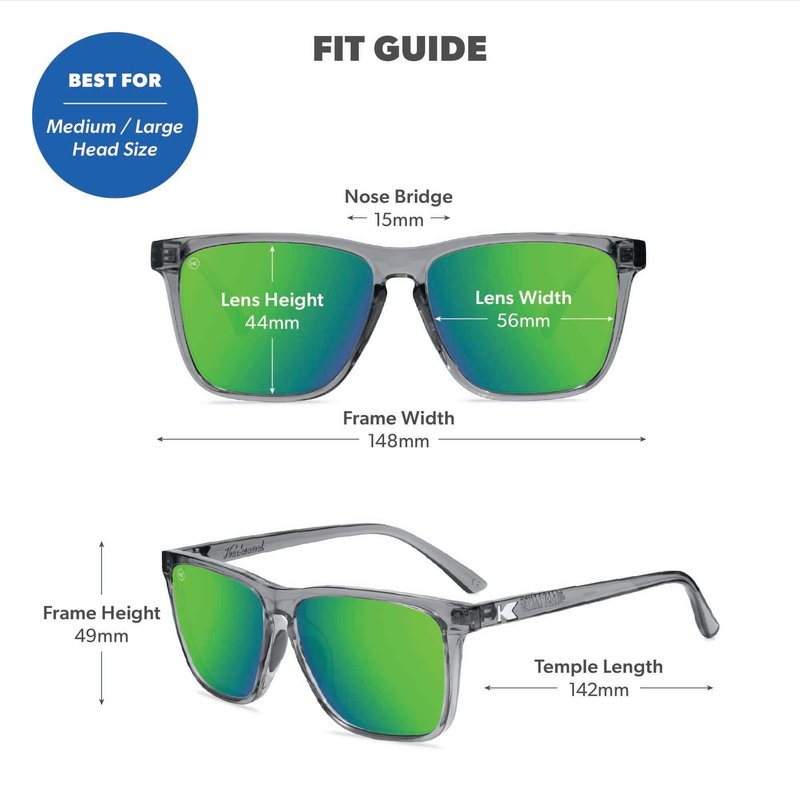 Knockaround Fast Lanes Sport Polarized Lightweight Sunglasses for Men & Women - UV400 Protection - Running