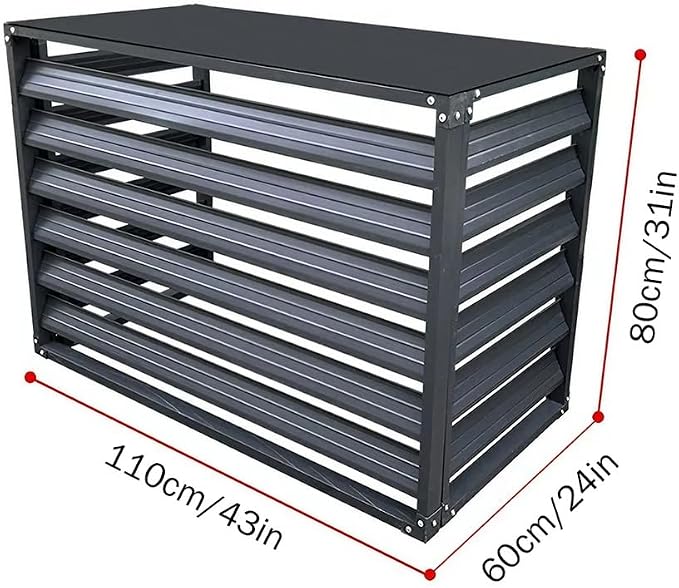 Outdoor Privacy Screen, Metal Air Conditioner Fence Cover