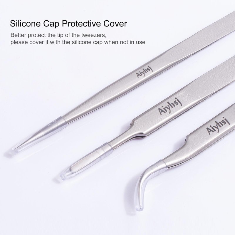 Precision Tweezer, Upgraded Professional Fine Tip curved, High-end Stainless Steel Tweezers for Craft, Electronics, Soldering, Eyelash Extensions, Laboratory Work, Jewelry-Making