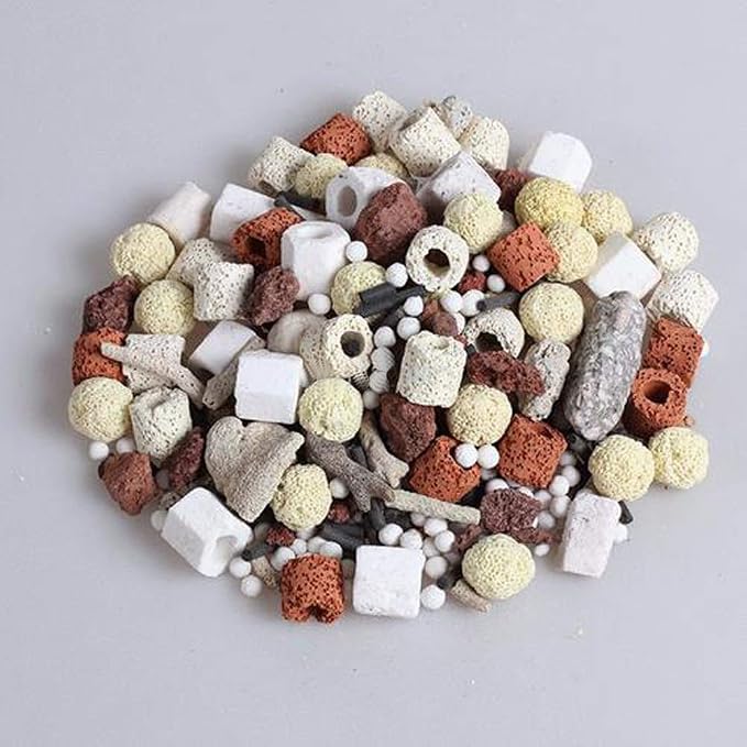Aquarium Filter Mixed Ceramic Balls Media, Fish Tank Water Filtration Pond