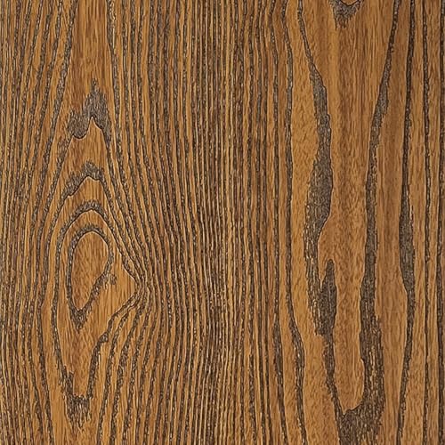 Shackcom Brown Wood Grain Contact Paper Peel & Stick, 1 Roll 15.7"x118.11" Wood Grain Wallpaper, 3D Effect Waterproof & Removable for Home Bathroom Bedroom Countertops & Cabinets Wall Decor