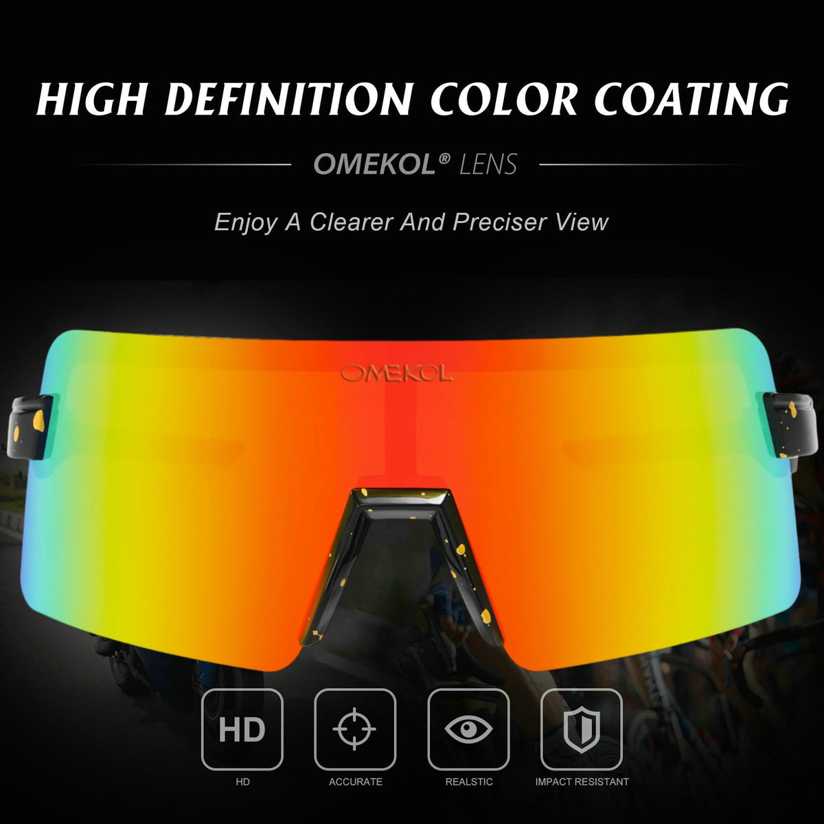 OMEKOL Age 8-18 Youth Polarized Baseball Sunglasses Boys Girls Sports Sun Glasses UV400 Goggles Head Width Less Than 5 Inch - AP3-S