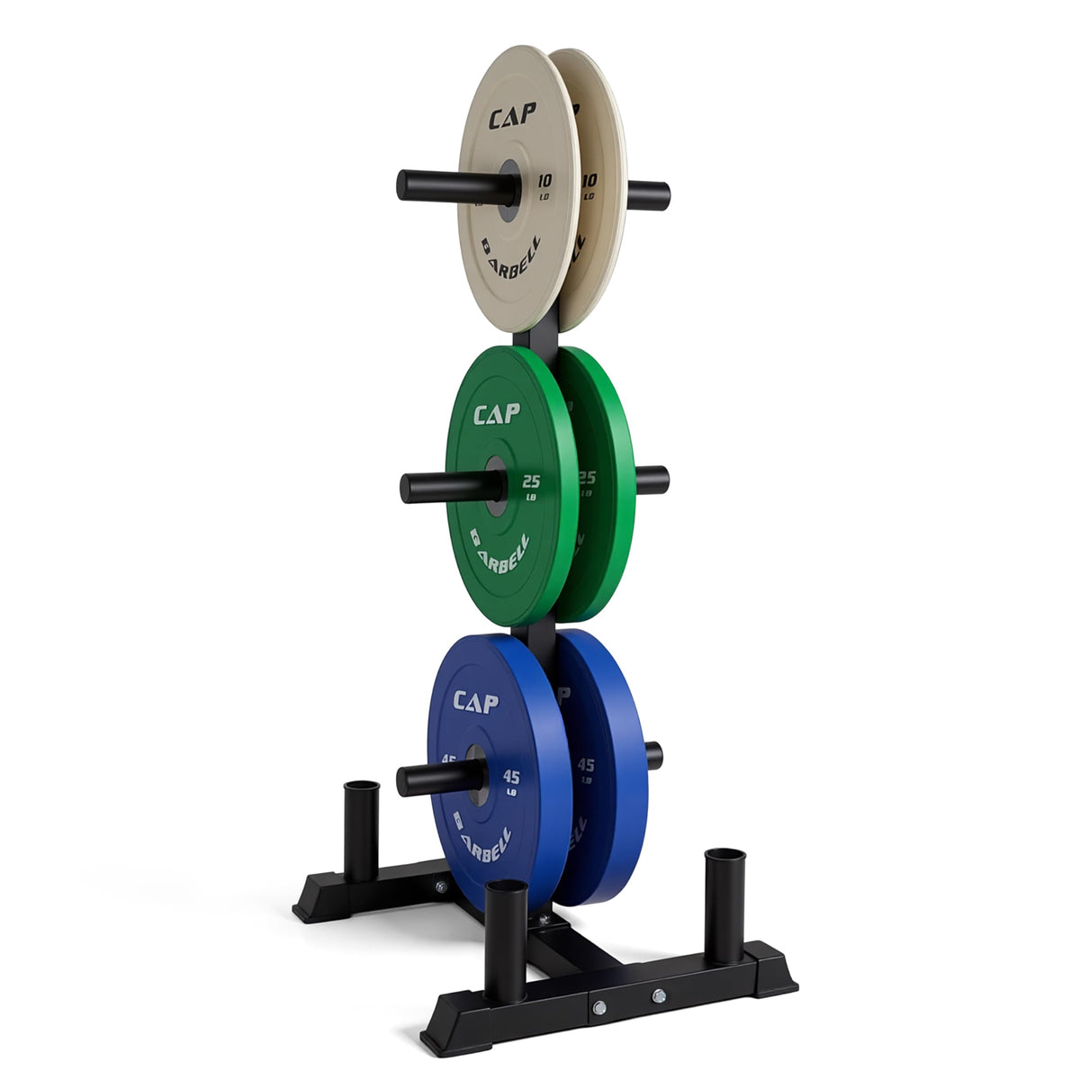 CAP 260lb Competition Olympic Bumper Plate Weight Set
