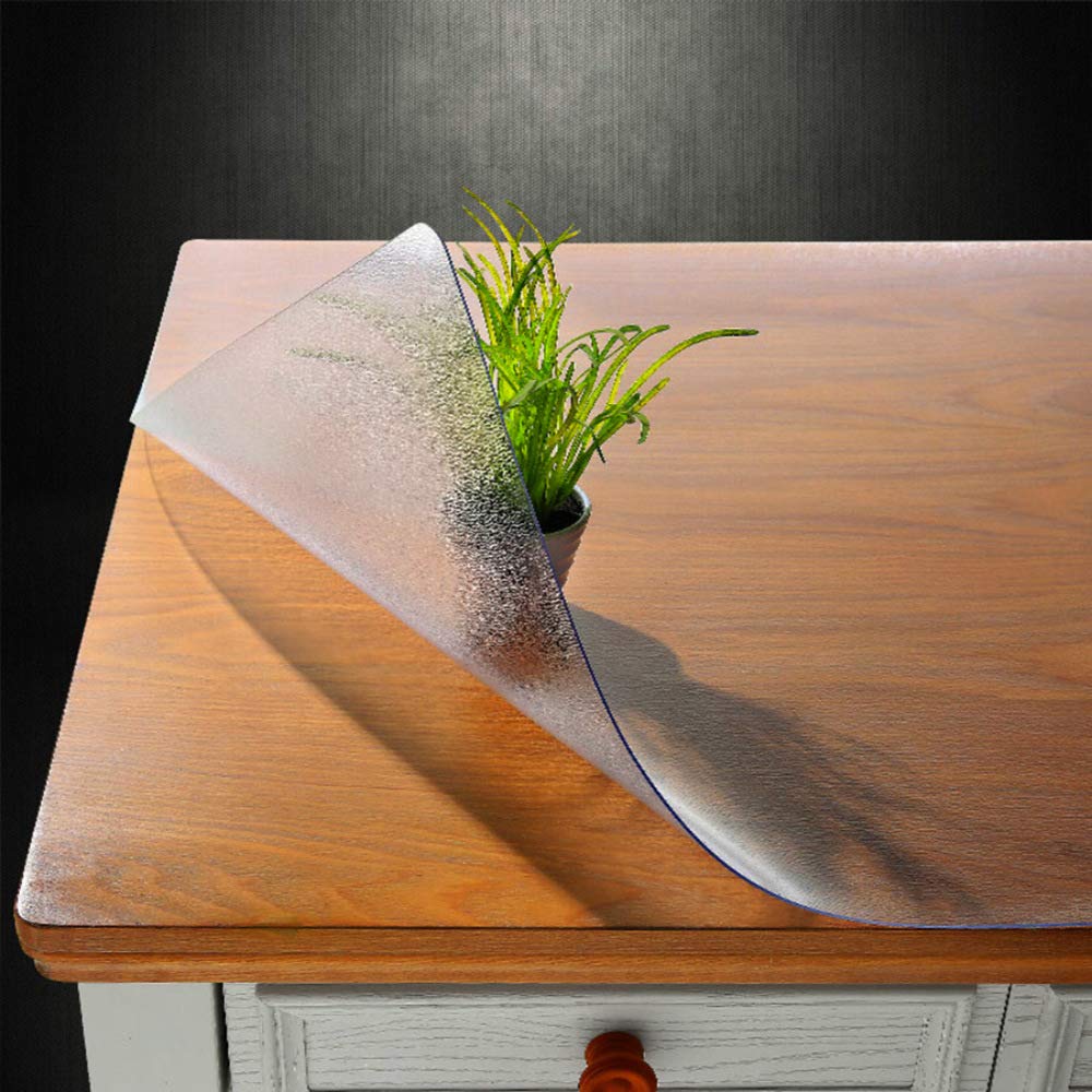 NECAUX Clear PVC Table Cover Protector 24 x 75 Inch 1.5mm Thick