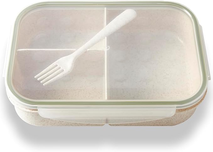 SEVENY Bento Lunch Box For Adults & Body Builders, White