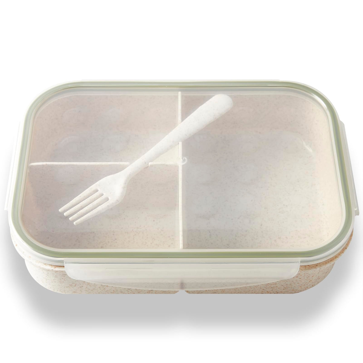 SEVENY Bento Lunch Box For Adults & Body Builders, White