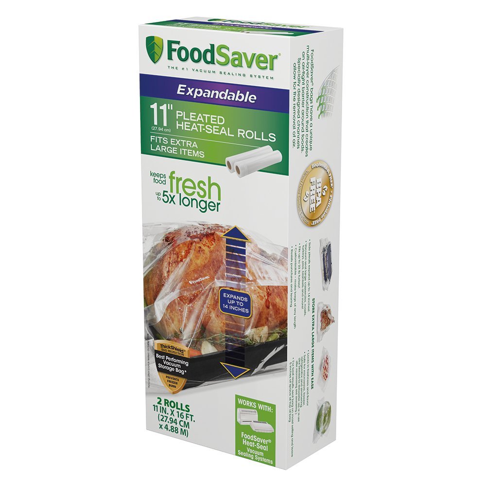 FoodSaver Custom Fit Airtight Food Storage and Sous Vide Vacuum Sealer Bags, 8 x 20' (Pack of 3), Perfect for Meal Prep and Sous Vide Cooking