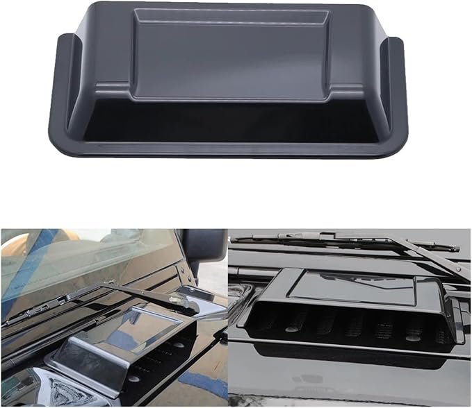 Car Engine Hood Vent Scoop Cover Air Intake Dust Rain Protective Cap Compatible