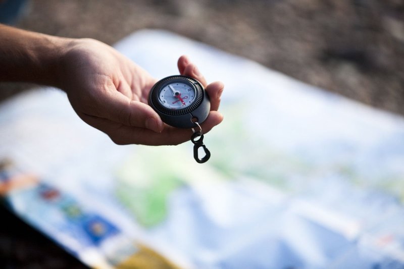 Coghlan's Trail Compass for Hiking, Backpacking, Camping, and Orienteering – Lightweight Outdoor Navigation Gear with Durable Design