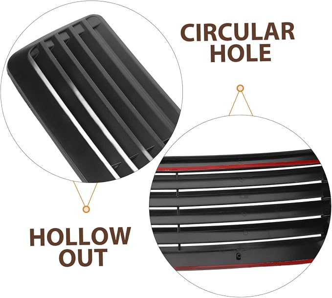 Car Air Intake Decoration Vehicle Air Flow Covers Weatherproof Vent Hood Scoop