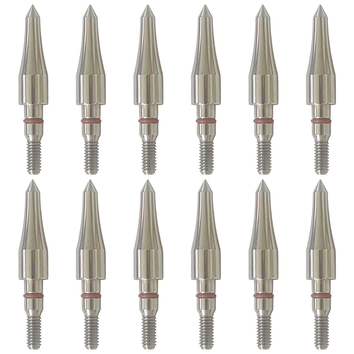 Field Points arrowheads 125 Grains Archery Field Points, 5/16" Stainless Steel Screw in Archery Field Tips and Broadheads (1 Dozen 12 PCS)