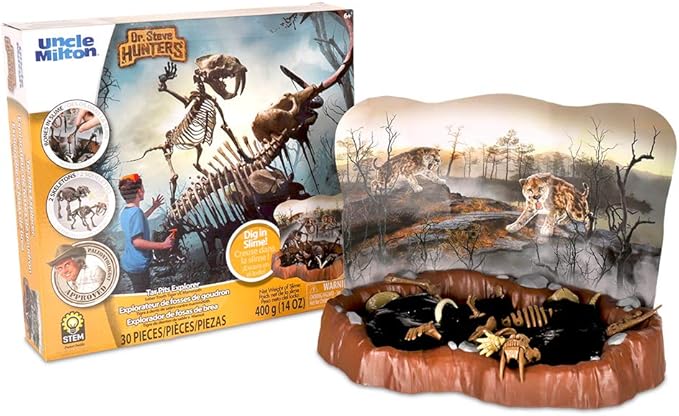 Basic Fun Dr. Steve Hunters Tar Pits Explorer (Saber Tooth Tiger + Mammoth)