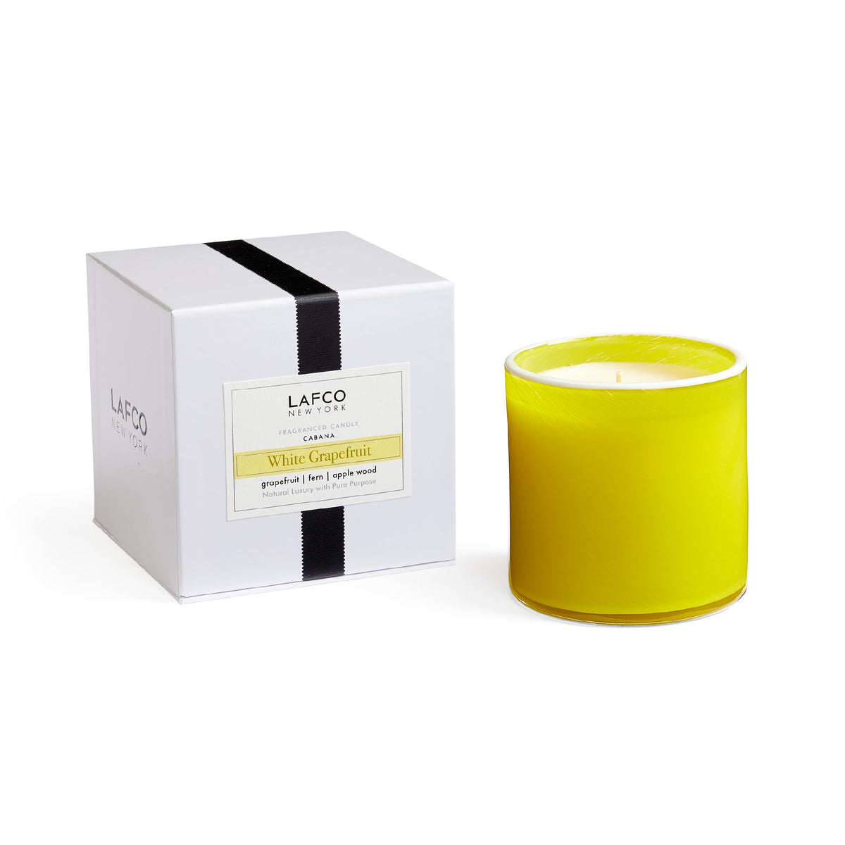 LAFCO New York Signature Candle, Star Magnolia - 15.5 oz - 90-Hour Burn Time - Reusable, Hand Blown Glass Vessel - Made in the USA