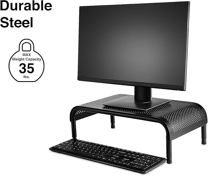 STAPLES Adjustable Steel Monitor Stand