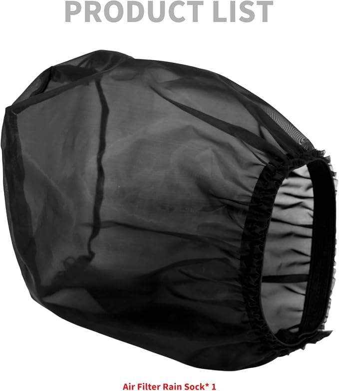 HDBUBALUS Motorcycle Air Filter Rain Sock Dustproof Protective Cover Fit