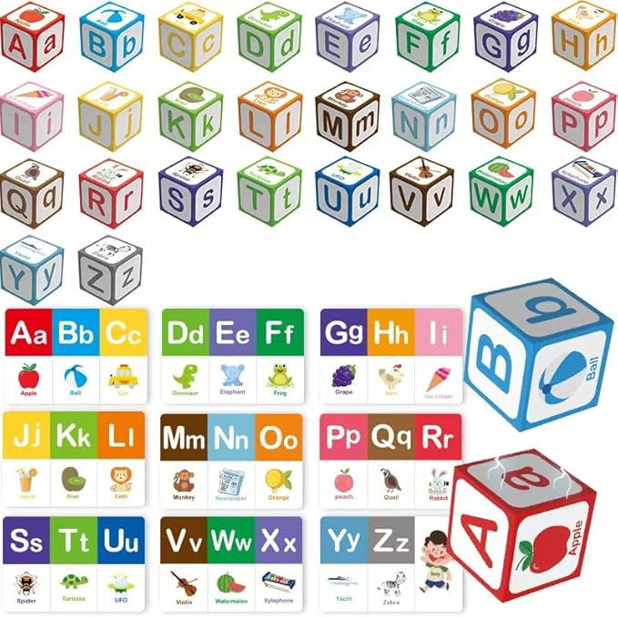 Children's Multiple Activity Toys Educational Alphabet Building Blocks Set