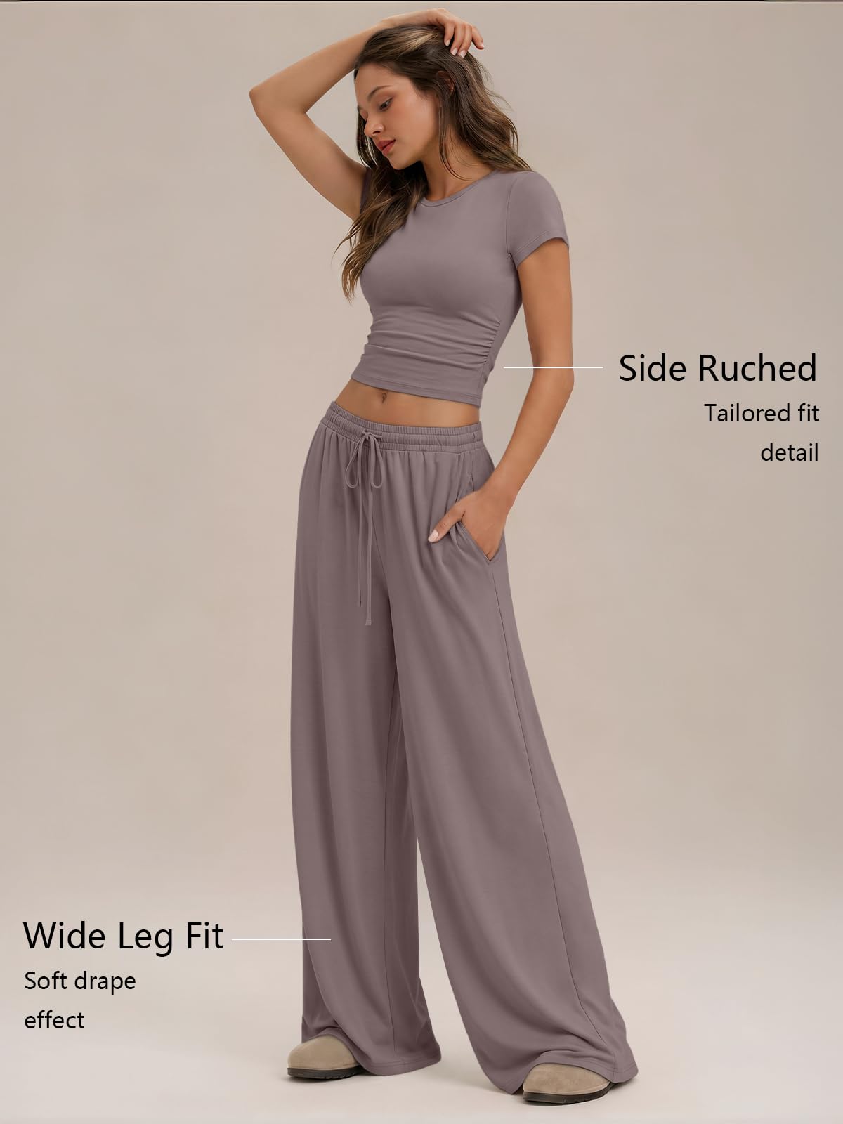Trendy Queen Women's 2 Piece Matching Summer Lounge Set with Pockets