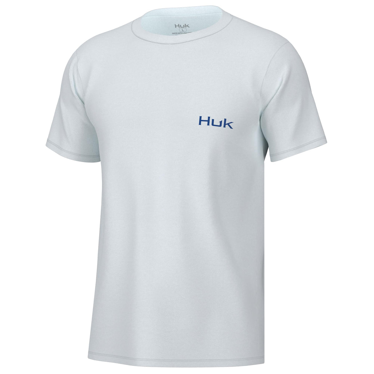HUK Mens Fishing Graphic Tee, Performance Short Sleeve, Quick-Dry, Bill Bones - White, Large