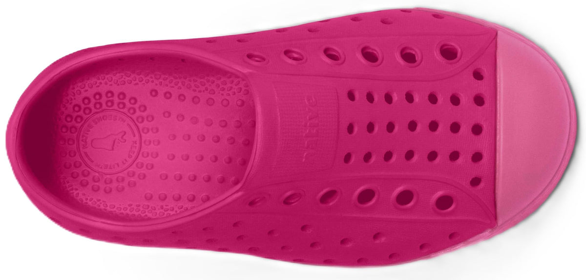 Native Shoes Unisex-Kids Jefferson Sneakers, Radberry Pink/Azalea Pink, 2 Little Kid