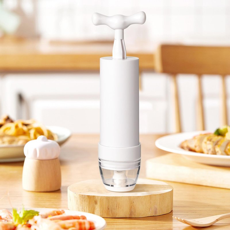 Mini Vacuum Pump Manual Portable Vacuum Sealer Pump for Sous Vide Bags Use in Clothes and Food 2-Pack