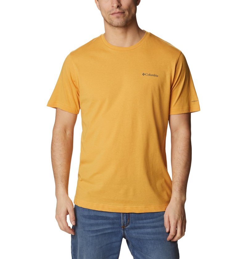 Columbia Men's Thistletown Hills Short Sleeve, Raw Honey, Medium
