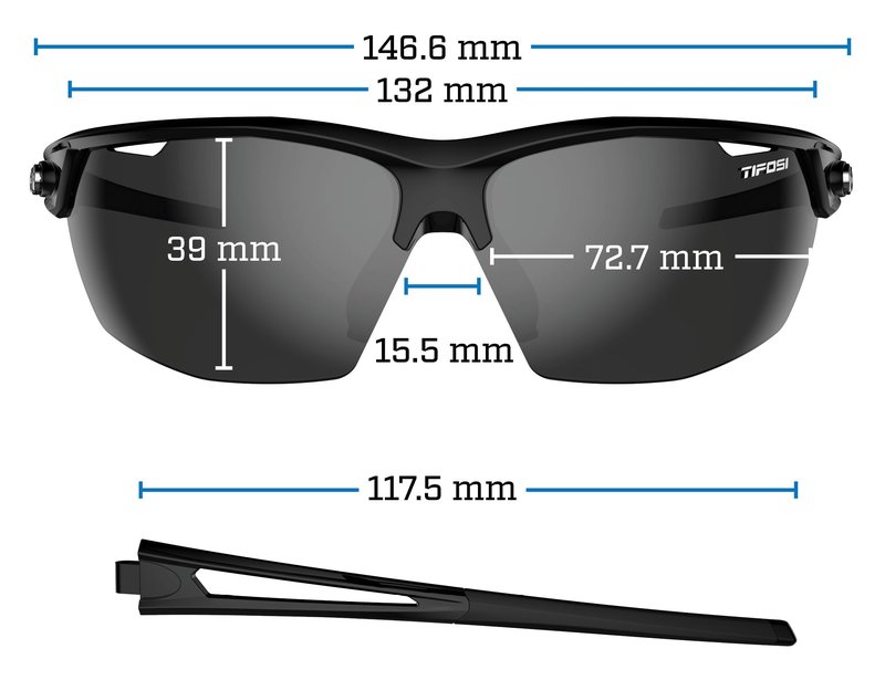 Tifosi Optics Navar Sunglasses (Satin Vapor, AC Red)