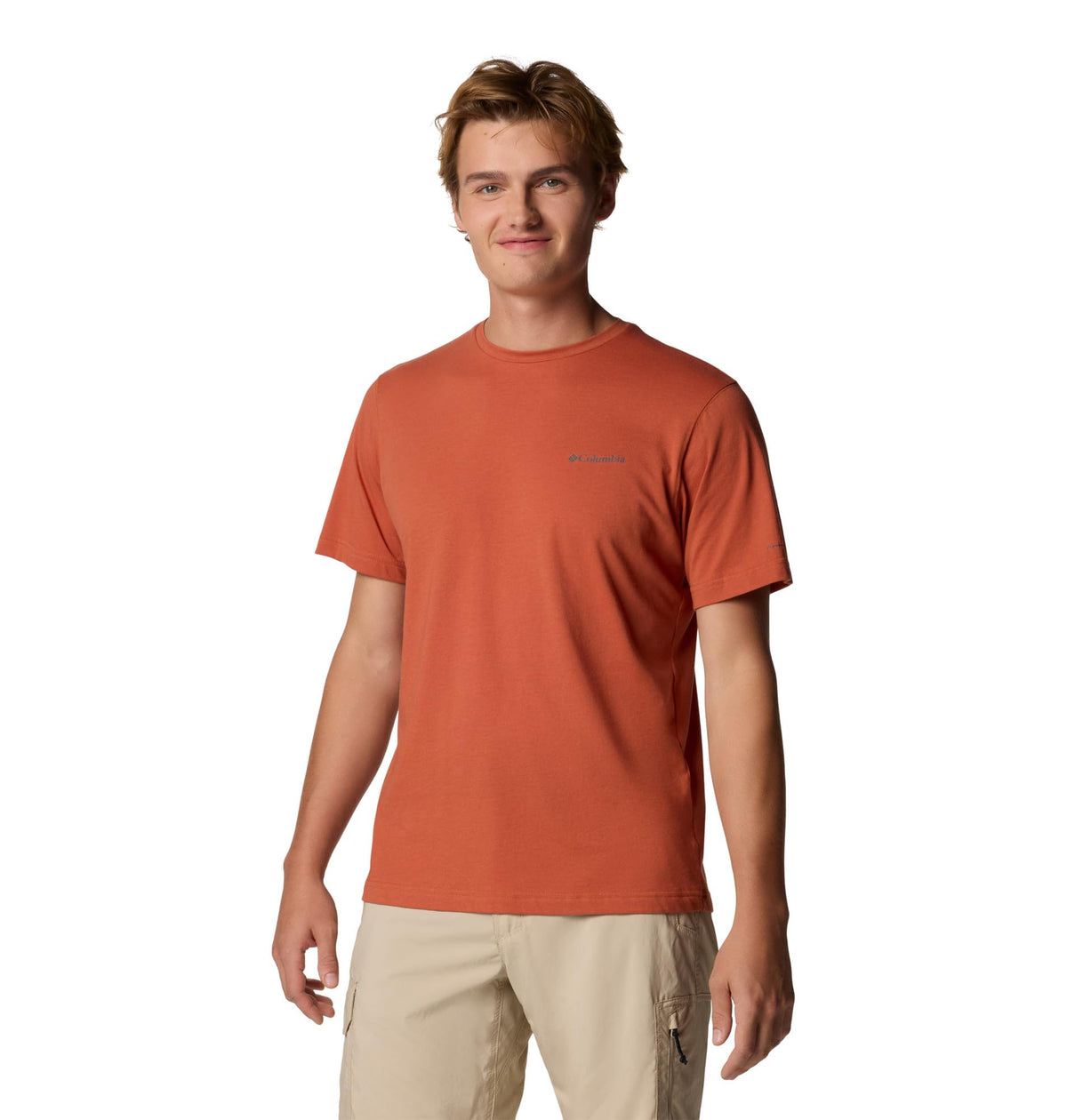 Columbia Mens Thistletown Hills Short Sleeve T-Shirt, Tuscan Heather, XX-Large