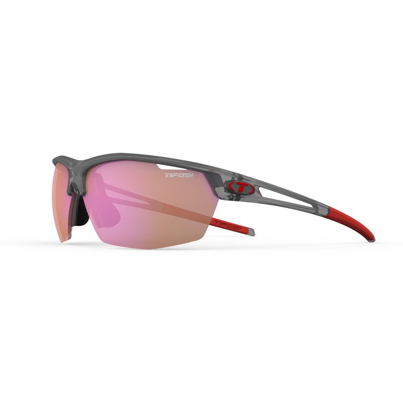Tifosi Optics Navar Sunglasses (Satin Vapor, AC Red)