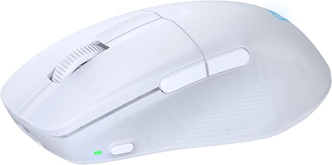Turtle Beach Pure Air Wireless RGB Gaming Mouse, Ultra-Light 54g Ergonomic Design, 26000 DPI Optical Sensor, 125-Hour Rechargeable Battery, Dual Wireless + Bluetooth, Titan Optical Switches – White