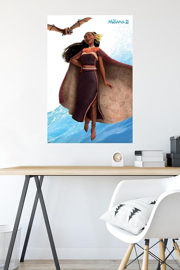 Trends International Disney Moana 2 - Matangi Wall Poster, 34L x 22.4W, Premium Poster & Mount Bundle