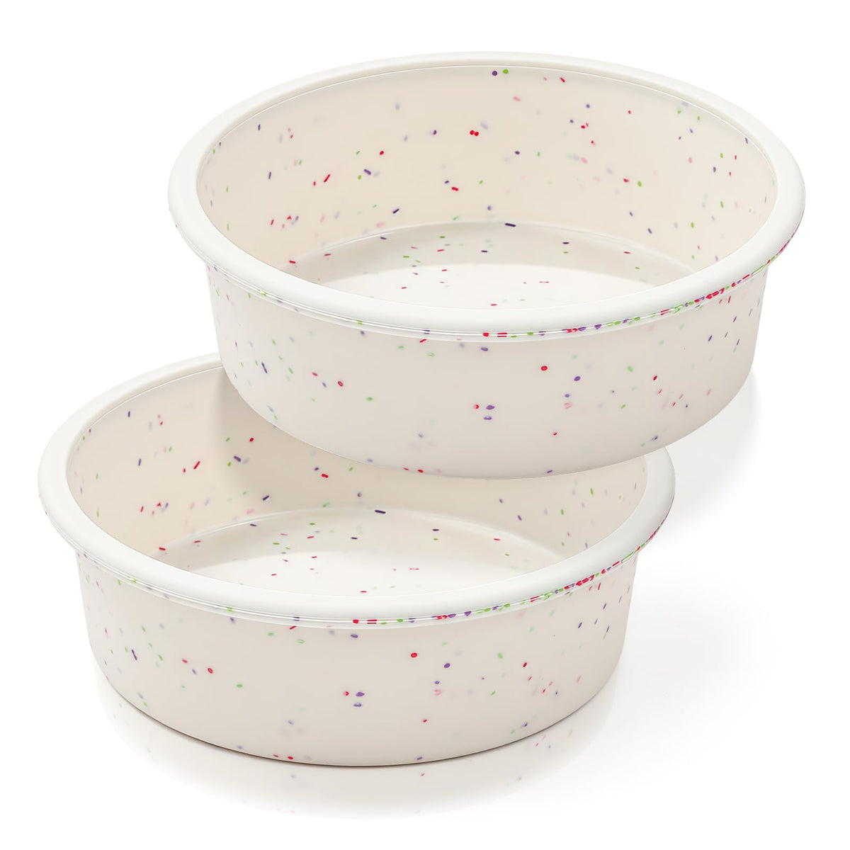 Vinino 10 Inch Round Cake Pan with Stainless Steel Frame