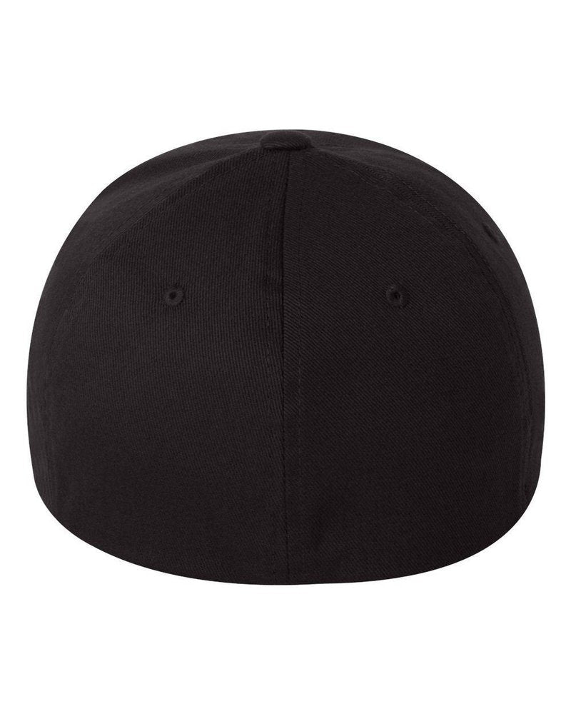 Flexfit 6277 Wooly Combed Twill Cap Black